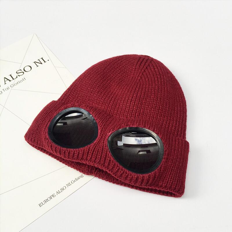 Windproof glasses wool cap