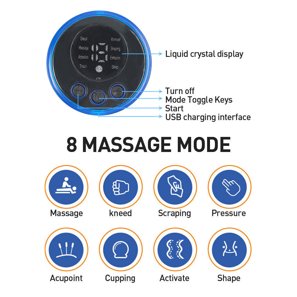 Electric Muscle Stimulator Foot Massager Pad Neck Back Massage Mat Relief Pain