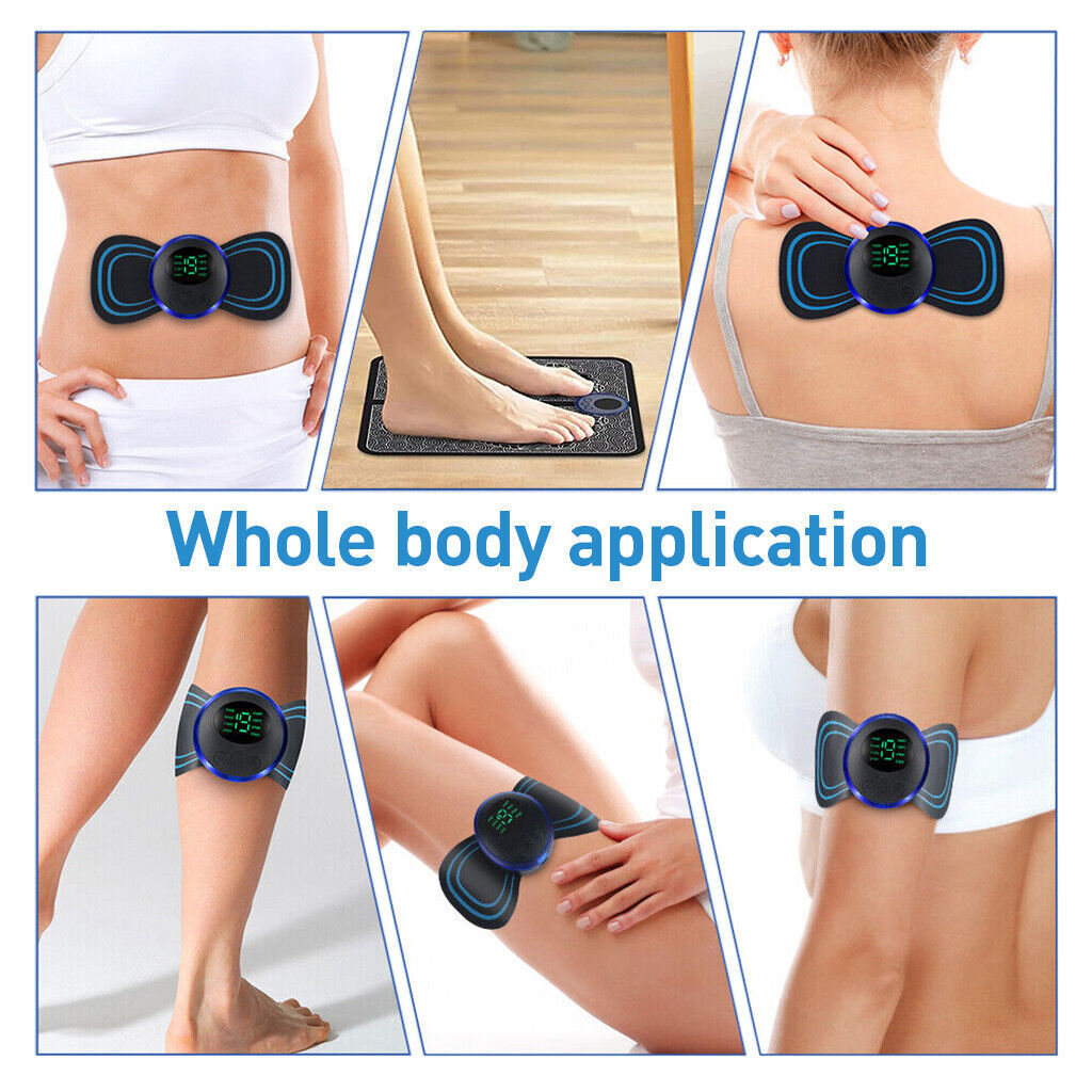 Electric Muscle Stimulator Foot Massager Pad Neck Back Massage Mat Relief Pain